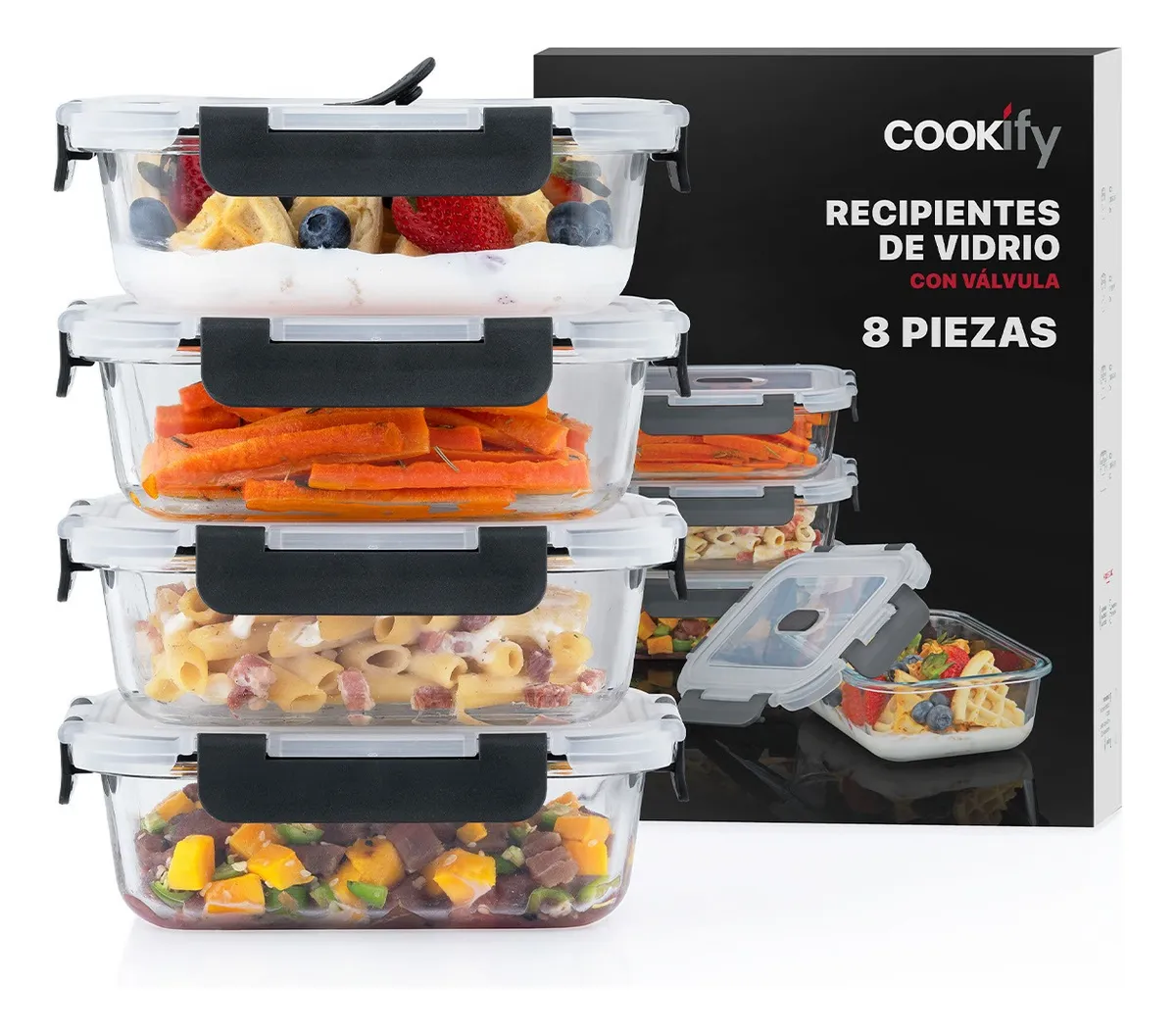 Recipientes de vidrio hermeticos